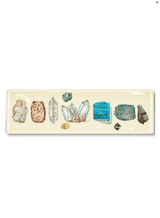 10 Gemstone Lineup Decoupage Glass Tray - Wholesale Ben's Garden