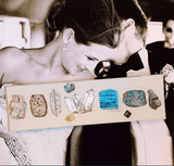 10 Gemstone Lineup Decoupage Glass Tray - Wholesale Ben's Garden