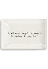 I Will Never Forget The Moment Decoupage Glass Tray