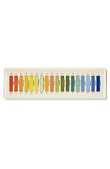 18-Paint Palette Coral to Blue Decoupage Glass Tray - Wholesale Ben's Garden