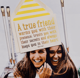 A True Friend Warms You Greeting Card, Blank Single Folded C