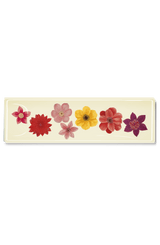 7 Colorful Flowers Decoupage Glass Tray - Wholesale Ben's Garden