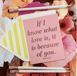 If I Know What Love Is Greeting Card, Single Folded Card