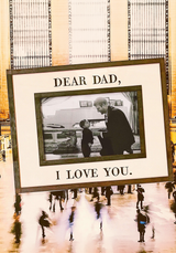 Dear Dad, I Love You Copper & Glass Photo Frame
