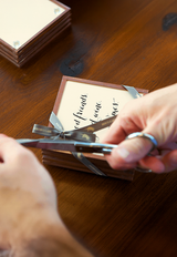 Min. Case Pack of 2 // Here's To Nights Copper & Glass Coasters, Set of 4