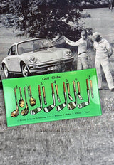 Hole In One Decoupage Glass Tray