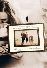 The Best Things In Life Copper & Glass Photo Frame