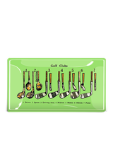 Hole In One Decoupage Glass Tray