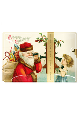 A Happy Christmas By Telephone Decoupage Glass Tray