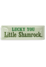 Lucky You, Little Shamrock Decoupage Glass Tray