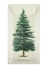 The Bar Harbor Evergreen Tree Glass Decoupage Tray