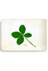 Lucky Clover Decoupage Glass Tray