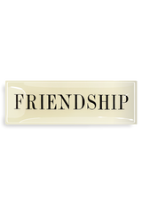 Friendship Penmanship Decoupage Glass Tray