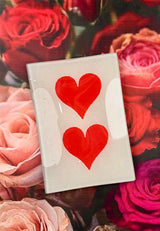 18th Century Hearts Decoupage Glass Tray