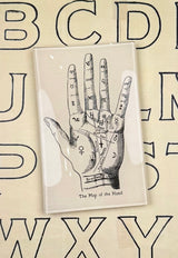 The Map of the Hand Vintage Print Decoupage Tray