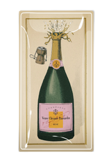 Veuve Clicquot Rosé Champagne Glass Decoupage Tray