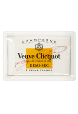 Vintage Veuve Clicquot Demi-Sec Decoupage Glass Tray