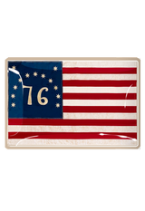 Betsy Ross American Flag Glass Decoupage Tray