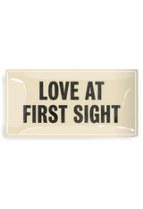 Love At First Sight Decoupage Glass Tray