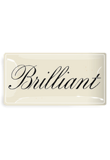 Brilliant Script Decoupage Glass Tray