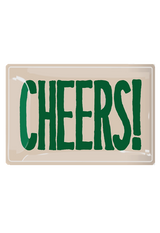 Cheers! Toast Decoupage Glass Tray