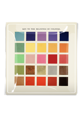 Key To The Meaning Of Colours Square Decoupage Glass Tray