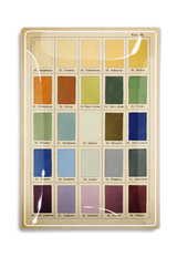 1890's Painter's Palette Decoupage Glass Tray