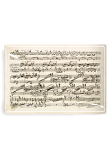 Handwritten Chopin Sheet-Music Decoupage Glass Tray