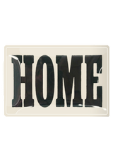 Home Block Decoupage Glass Tray