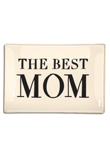 The Best Mom Decoupage Glass Tray
