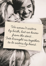 We Weren't Sister By Birth Decoupage Glass Tray