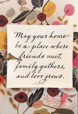 May Your Home Be A Place Where Love Decoupage Glass Tray