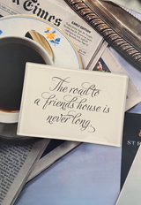 The Road To A Friend's House Decoupage Glass Tray