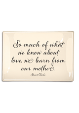 So Much Of What We Know Decoupage Glass Tray