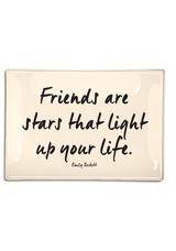Friends Are Like Stars Decoupage Glass Tray