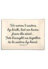 We Weren't Sister By Birth Decoupage Glass Tray