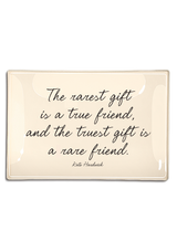 The Rarest Gift Is A True Friend Decoupage Glass Tray