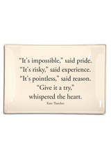 "It's Impossible," Said Pride Decoupage Tray