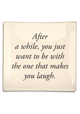 After A While Decoupage Glass Tray