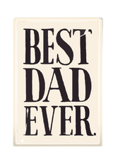 Best Dad Ever. Decoupage Glass Tray