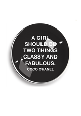 Min. Case Pack of 2 // A Girl Should Be Two Things Crystal Dome Paperweight
