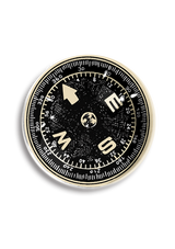 Min. Case Pack of 2 // Vintage Compass Illustration Crystal Dome Paperweight