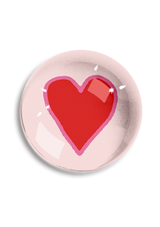 Min. Case Pack of 2 // Crayon Heart Crystal Dome Paperweight