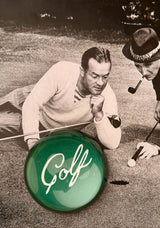 Min. Case Pack of 2 // Golf Script Crystal Dome Paperweight