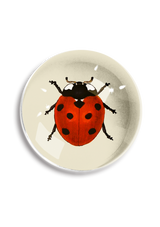 Red English Ladybug Crystal Dome Paperweight