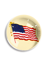 Min. Case Pack of 2 // Flying American Flag Crystal Dome Paperweight