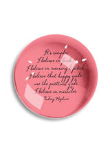 Min. Case Pack of 2 // I Believe in Pink Crystal Dome Paperweight