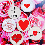 Min. Case Pack of 2 // I Heart You Crystal Dome Paperweight