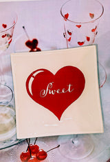 Sweetheart Decoupage Glass Tray
