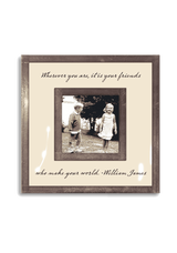 Wherever You Are It Is Your Friends 3"x 3" Copper & Glass Photo Frame